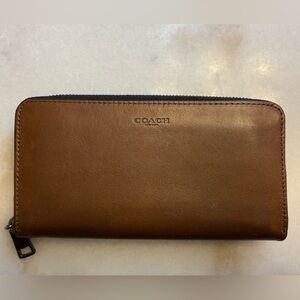 Coach Saddle Leather Wallet
